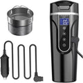Car Kettle, 12V/24V Car Electric Kettle Heated Water Cup For Car/Truck/Travel, Portable Car Electric Kettle With Lcd