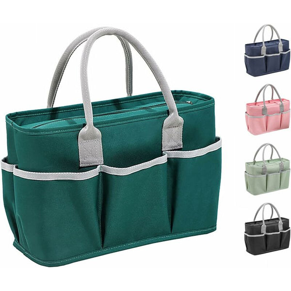 Dark Insulated Lunch Cooler Bag with Multiple Storage Pockets