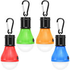 4 Pack LED Camping Lights Hiking Fishing Emergency Light Waterproof Battery Powered LED Indoor Outdoor Lighting