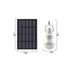 Portable Solar Light LED Bulb Solar Powered With Solar Panel For Garden, Patio, Indoor, Outdoor, Hiking, Camping, Tent,