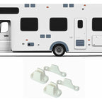 2X T-Shaped Door Retainer Kit Stop Retaining Plastic Hook Holder Compatible Door Latch Bracket For Rv Trailer Camper