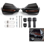 Motorcycle Hand Guard Handle Shield Motorbike Motocross Scooter Windproof Handlebar Protective Gear - Black