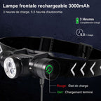 H330 Headlamp, 1500 Lumens Rechargeable LED Headlamp, Ip66 Waterproof Head Torch, 5 Lighting Modes For Cycling Camping