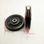 90Mm Bearing Nylon Pulley, Muscle Training Pulley, Universal Wheel For Cable Machine Gym Equipment Garage Door, Sliding