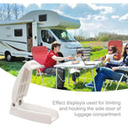 Rv Door Latch Holder Hook Storage For Rv Trailer, Durable Material And Simple Installation, Rv, Trailer, White