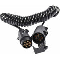 7 Pin Trailer Socket And Plug With 2M Extension Cable Connector For Towing Hitch Caravan Vehicle Truck Accessories 7
