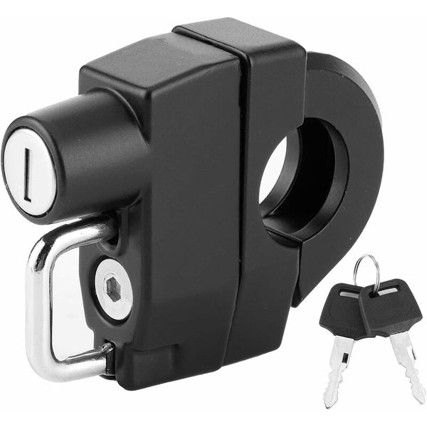 Helmet Lock, Universal Motorcycle Helmet Lock With Key Riding Accessory For,Suitable For 2.2-2.8Cm Handle Diameter