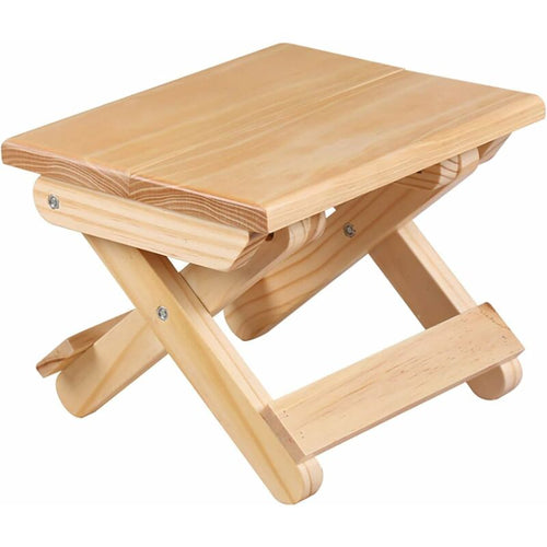 Solid Wood Folding Step Stool 24 × 19 × 17.8 cm
