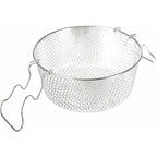 Basket With Handles, Orange, 22 X 22 X 7.5 Cm