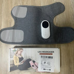 Leg massager - Calf massager - Leg massager for blood circulation -  Cordless massage - Air compression - Relieves leg pain - Adjustable intensity (grey)