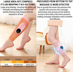 Leg massager - Calf massager - Leg massager for blood circulation -  Cordless massage - Air compression - Relieves leg pain - Adjustable intensity (pink)