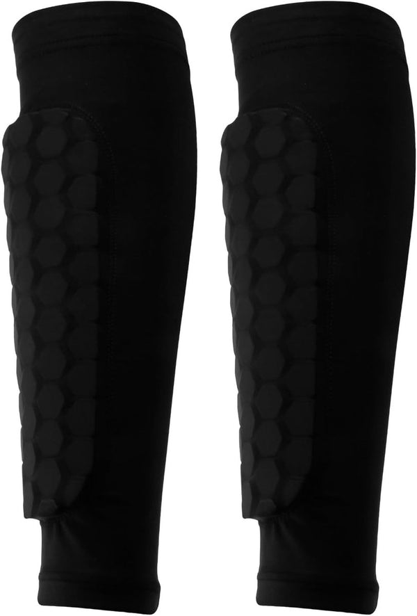Comfortable and Impact-Resistant Football Shin Guards - Size M