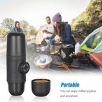 Portable manual coffee maker for travel – ideal for outdoor camping