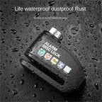 Brake disc lock with alarm - With reminder cable - 7 mm - Motorcycle lock - Scooter lock