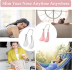Silicone nose clips for women with wide noses (2 pieces) (transparent pink)