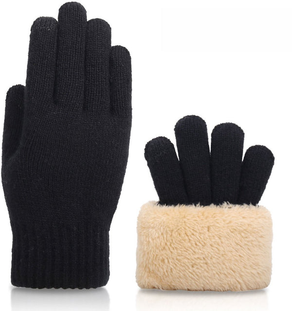 Thermal Cashmere Touchscreen Winter Gloves for Outdoor Activities