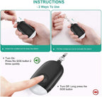 Rechargeable personal alarm – Self-defense products – Self-defense alarm – Keychain – Personal alarm – Alarm keychain – Rechargeable LED flashlight