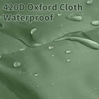 Waterproof camping tarp 2x1.5m - With rings - Heavy-duty groundsheet for tents, outdoor blankets and hammocks