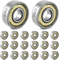 20 608zz ball bearings - Miniature deep groove ball bearings, double metal shielding - For skateboards, scooters, inline skates, 8 mm x 22 mm x 7 mm