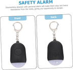 Portable Security Alarm - Personal Alarm - with LED - Emergency Alarm - SOS Button - Alarm Keychain - for Women - Personal Alarm for Outdoor Activities - Personal Alarm Keychain (Black)