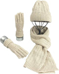 Women's Winter Hat and Scarf - Ski Hat - Gloves - Warm Winter Hat - Snowboard, Skate, Riding - Windproof and Warm - Soft and Comfortable - Warm Fleece Lining - Neck Warmer