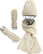 Women's Winter Hat and Scarf - Ski Hat - Gloves - Warm Winter Hat - Snowboard, Skate, Riding - Windproof and Warm - Soft and Comfortable - Warm Fleece Lining - Neck Warmer