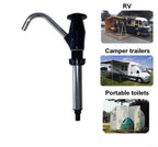 Manual Water Pump - Manual Water Pump for Sink - Manual Water Pump - For Caravan Sink Tap for Caravan, Motorhome, Boat, Work Vehicle - Black