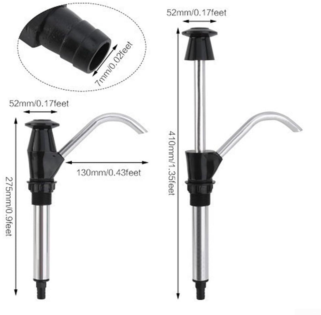 Manual Water Pump - Manual Water Pump for Sink - Manual Water Pump - For Caravan Sink Tap for Caravan, Motorhome, Boat, Work Vehicle - Black
