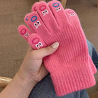 Winter gloves - Men's gloves - Women's gloves - Touchscreen gloves - Winter gloves - Perfect for skiing, cycling, walking, camping and Christmas - Christmas gift idea - Roses
