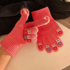 Winter gloves - Men's gloves - Women's gloves - Touchscreen gloves - Winter gloves - Perfect for skiing, cycling, walking, camping and Christmas - Christmas gift idea - Roses