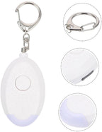 Alarm - Personal Alarm - Alarm Keychain - Powerful SOS Siren Button for Women - Anti-kit - Compact and User-Friendly Keychain Alarm with LED Light (White)