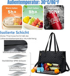 15.6 Inch 2-in-1 Insulated Leak-Proof Cooler Laptop Bag and Handbag, Black