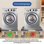 Non-slip washing machine base with vibration-damping legs, strong load-bearing capacity, 31-34cm