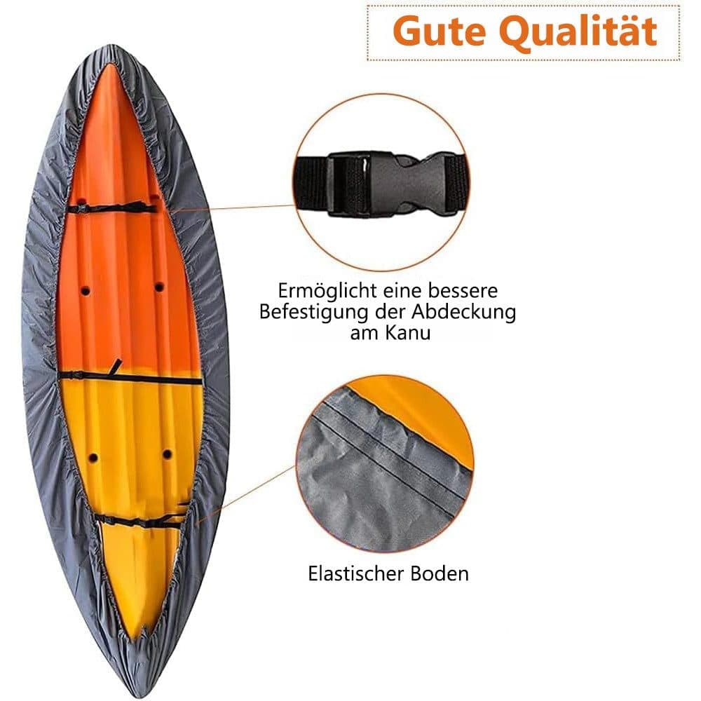 420D Waterproof Kayak Canoe SUP Cover, Universal Outdoor Boat Cover with Dust and UV Protection, S