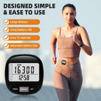 3D Pedometer with Large Screen for Steps Distance and Calories, Precision Meter
