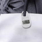 3D Pedometer with LED Display for Running and Walking, Portable Step Counter with Climbing Carabiners, White