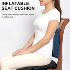Inflatable Seat Cushion Stool, Lightweight Portable Waterproof for Outdoors and Offices, Green