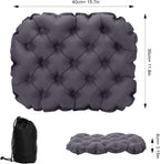 Inflatable Seat Cushion Stool, Waterproof Lightweight Portable for Outdoors and Offices, Dark Gray