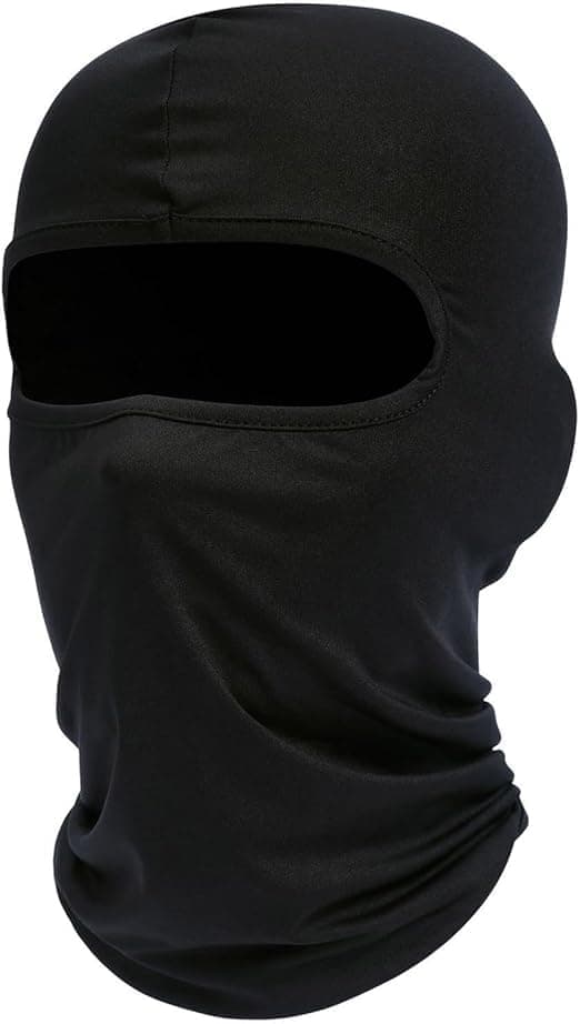 Black Balaclava Ski Mask Hood for Winter Outdoor Activities