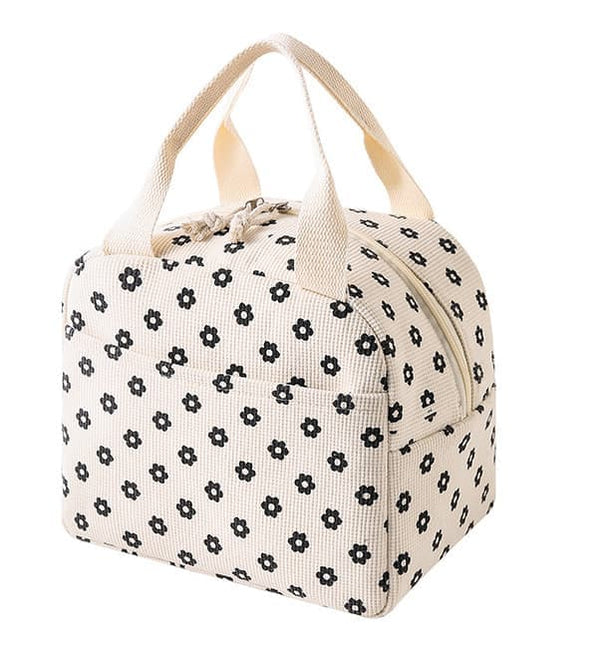 Thermal Corduroy Lunch Tote with Leakproof Insulated Interior