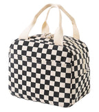 Insulated Corduroy Lunch Bag Cooler Leak-proof for Picnics and Work, 26cm