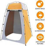 Pop-up Tent Changing Room 120x120x190 cm, Foldable Outdoor Camping Shelter with Inner Pocket, Multicolored
