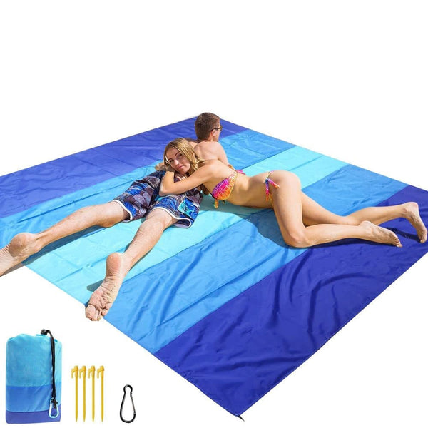 Waterproof Sand-Free Beach Blanket, 210x200 cm, Ultra-Light Portable for Beach Picnics and Camping