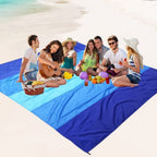Waterproof Sand-Free Beach Blanket, 210x200 cm, Ultra-Light Portable for Beach Picnics and Camping
