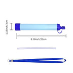 Portable Water Filter with Carbon Filter for Emergency Camping Hiking