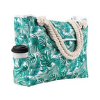 1 Pack Waterproof Extra Large Beach Bag for Women, Picnic Shopper, Green, 45L