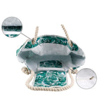 Large Beach Picnic Bag, Green