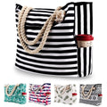 Large Beach Picnic Bag, Black