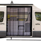 Universal Mosquito Net for Car Trunk with Strong Velcro, Compatible with Motorhomes and Camping, 180 × 150 cm, Black