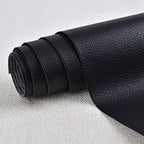 50 Self-Adhesive Repair Patches for Artificial Leather, 10x10cm, Black